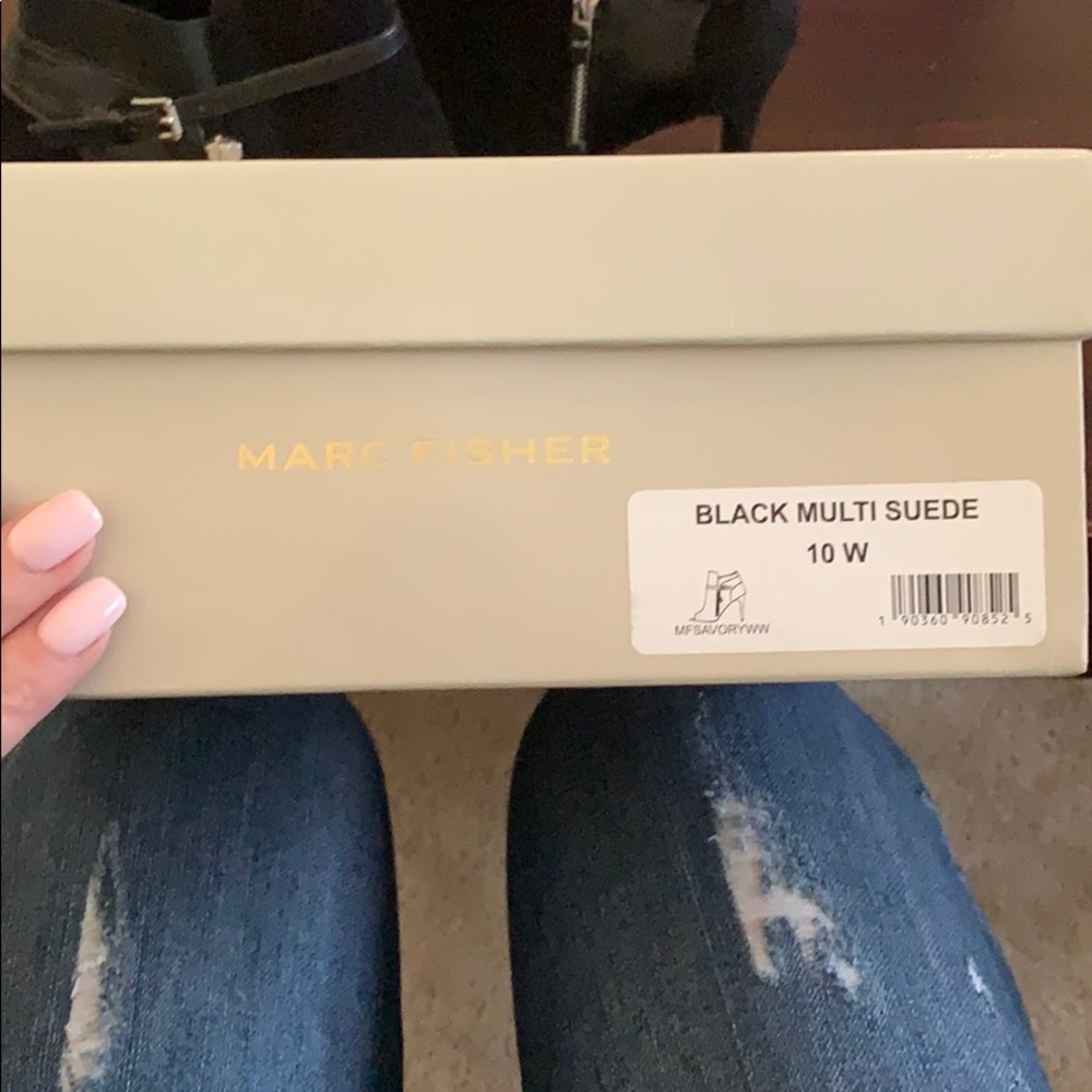 NEW Marc Fisher Savory Open Toed Bootie w box - Picture 8 of 8